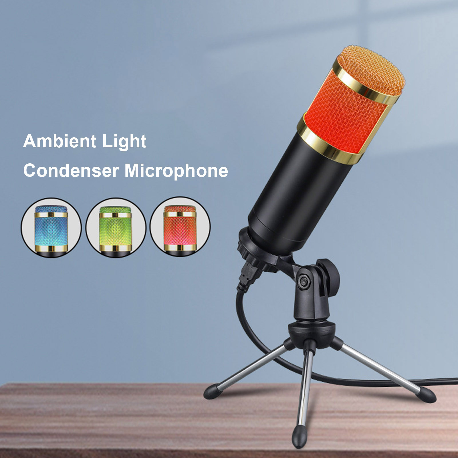 Bakeey-BM800S-RGB-Condenser-Microphone-Cardioid-Pattern-HiFi-Noise-Reduction-Microphone-with-Stable--1889685-5