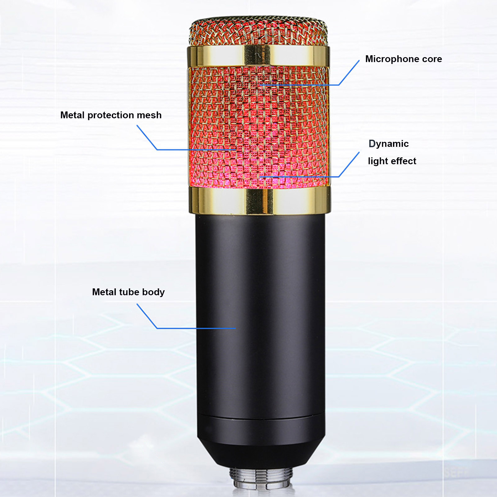 Bakeey-BM800S-RGB-Condenser-Microphone-Cardioid-Pattern-HiFi-Noise-Reduction-Microphone-with-Stable--1889685-6