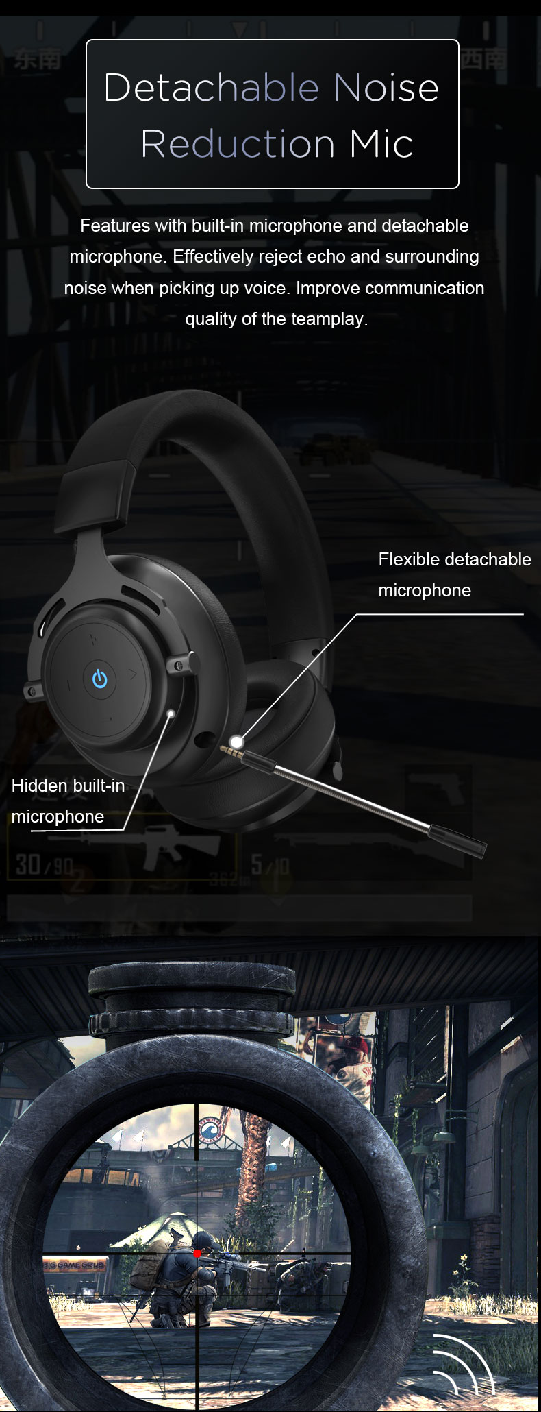 Bakeey-BT60-X-24GHz-Wireless-Gaming-Headphones-71-Surround-Sound-Gaming-Headsets-with-Removable-Micr-1916420-4