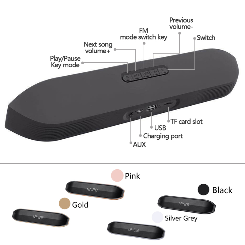 Bakeey-CY-03-Wireless-bluetooth-Speaker-Portable-Dual-Drivers-Stereo-Bass-Speaker-LED-Display-Clock--1865491-10