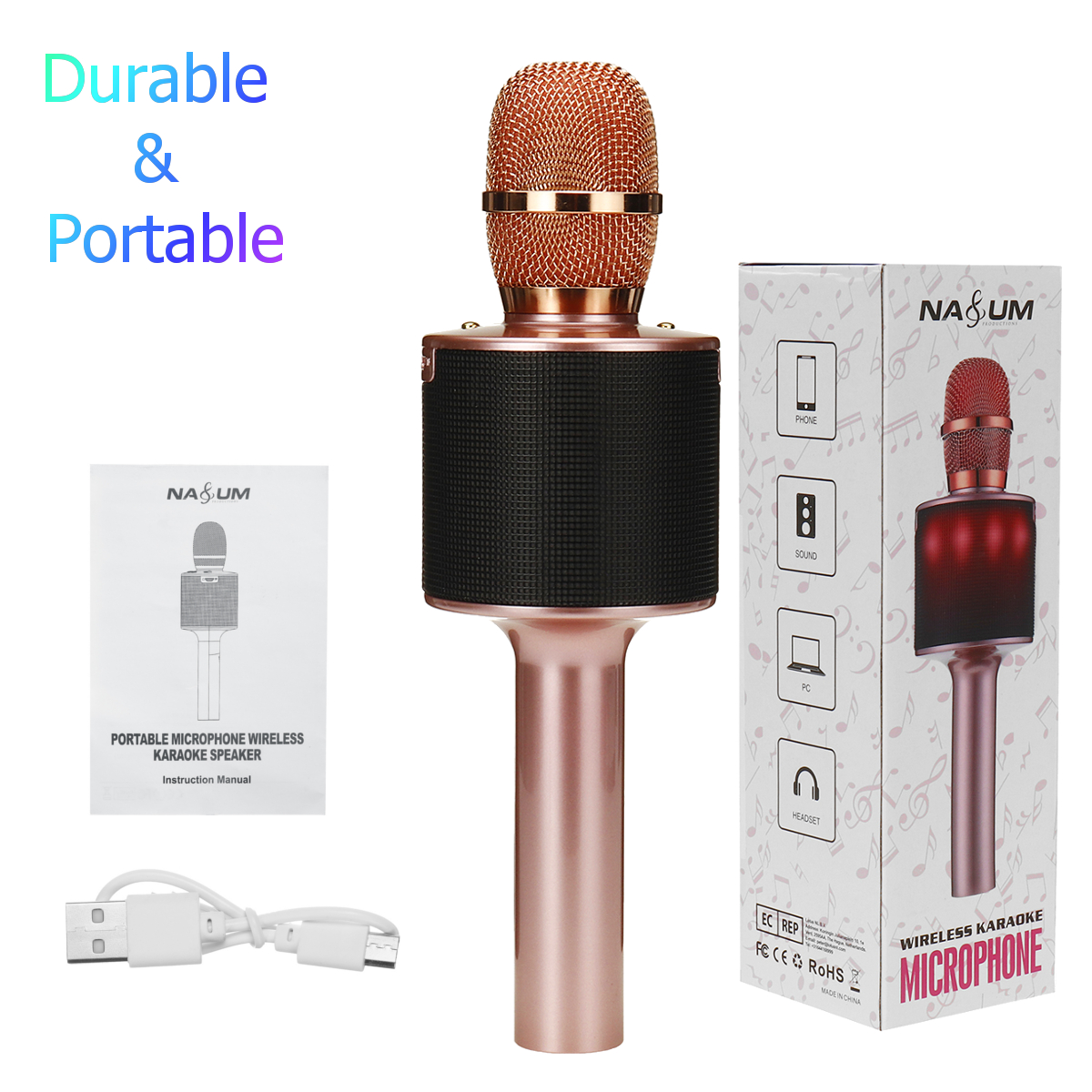 Bakeey-D03-Wireless-Microphone-bluetooth-Speaker-HIFI-TF-Card-AUX-In-Luminous-2600mAh-Music-Player-R-1812704-12