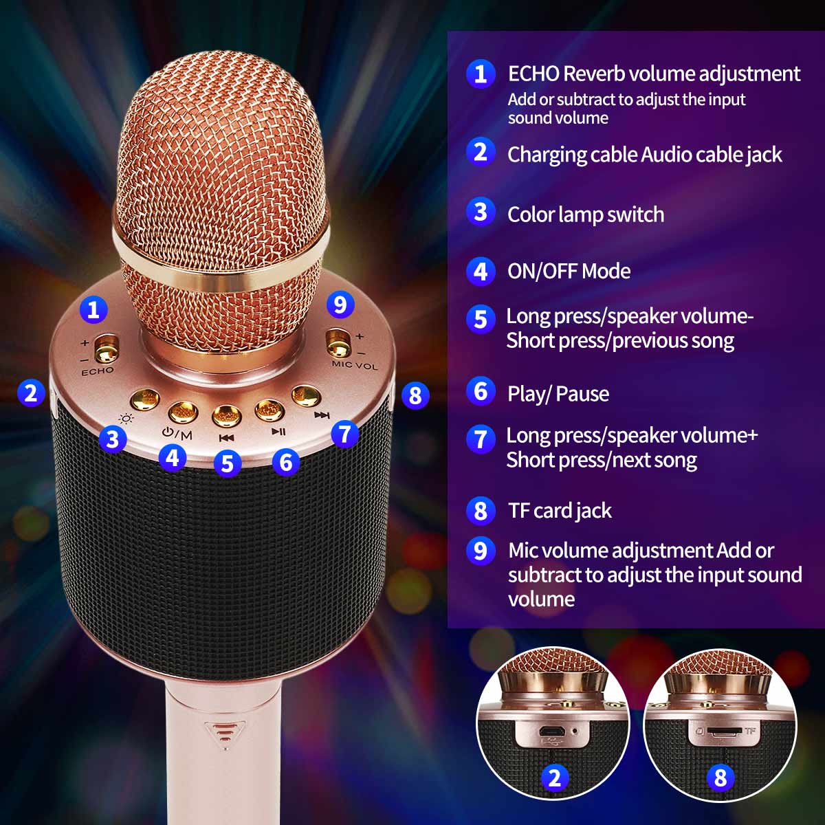 Bakeey-D03-Wireless-Microphone-bluetooth-Speaker-HIFI-TF-Card-AUX-In-Luminous-2600mAh-Music-Player-R-1812704-9