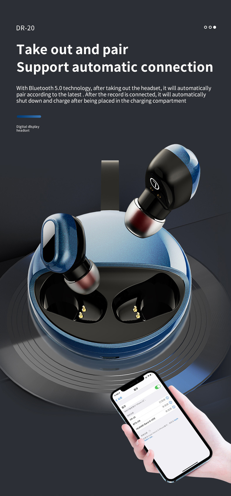 Bakeey-DR20-TWS-bluetooth-Headset-BT50-Wireless-Headphone-High-Fidelity-Speakers-Big-Battery-Low-Lat-1889295-3