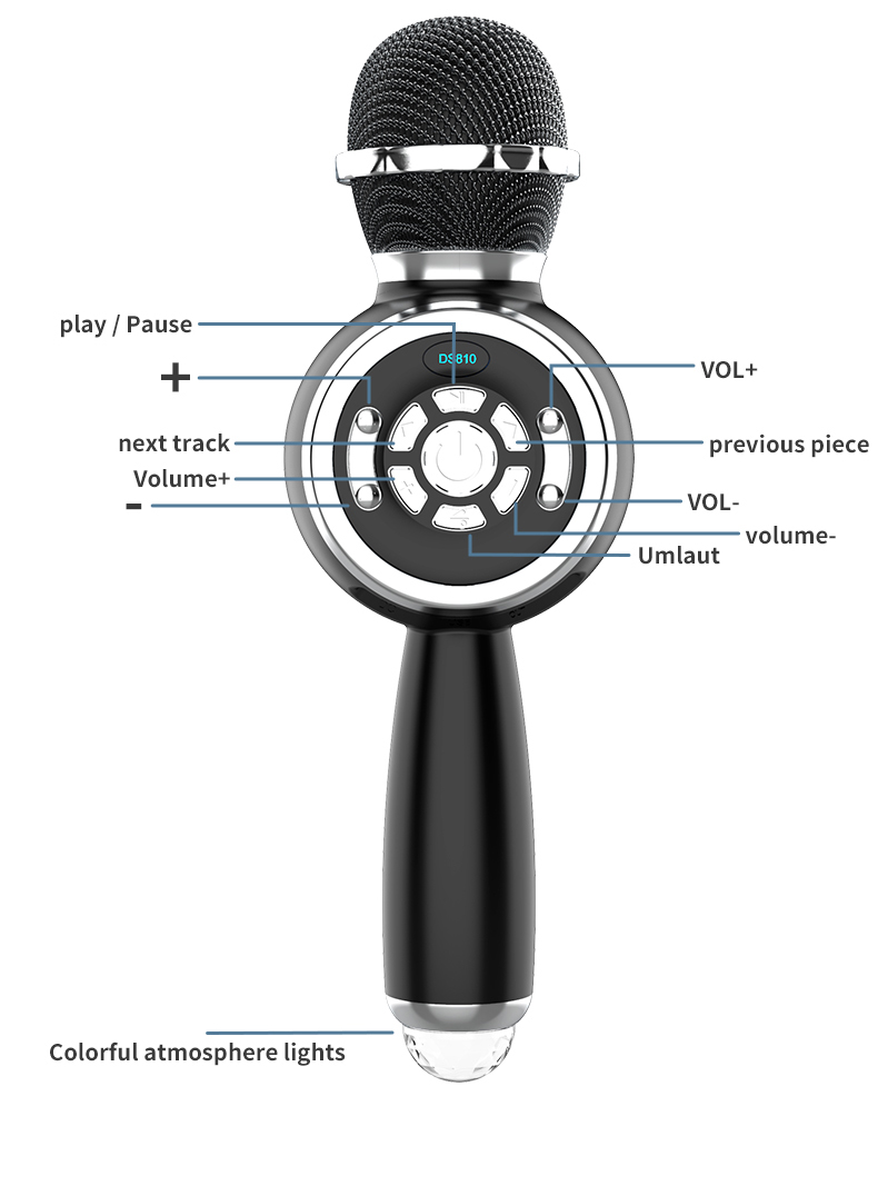 Bakeey-DS810-bluetooth-Microphone-LED-Light-Handheld-Wireless-Karaoke-Portable-Microphone-Support-TF-1908534-13