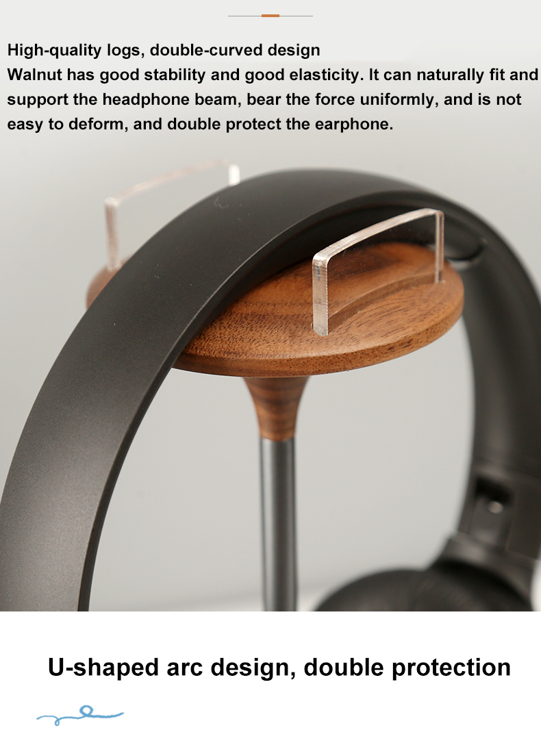 Bakeey-EJ60-Headphones-Holder-Walnut-Wood-Headset-Bracket-Hanger-Rack-with-Solid-Metal-Base-for-AirP-1817808-3