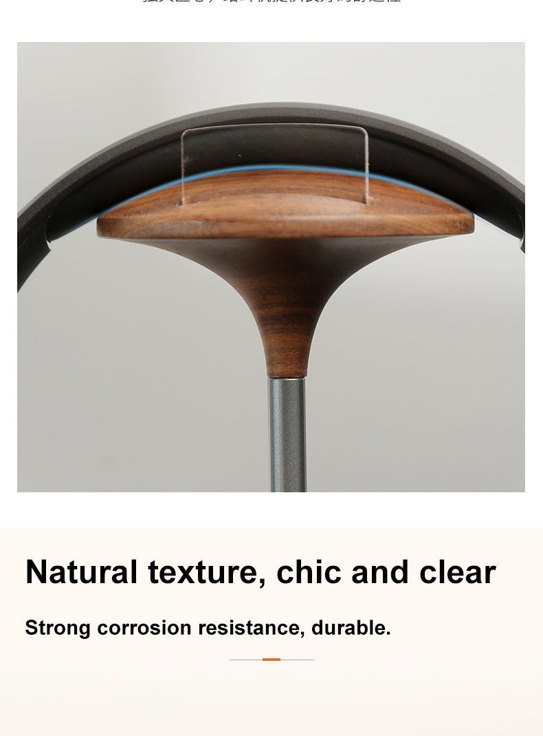 Bakeey-EJ60-Headphones-Holder-Walnut-Wood-Headset-Bracket-Hanger-Rack-with-Solid-Metal-Base-for-AirP-1817808-4