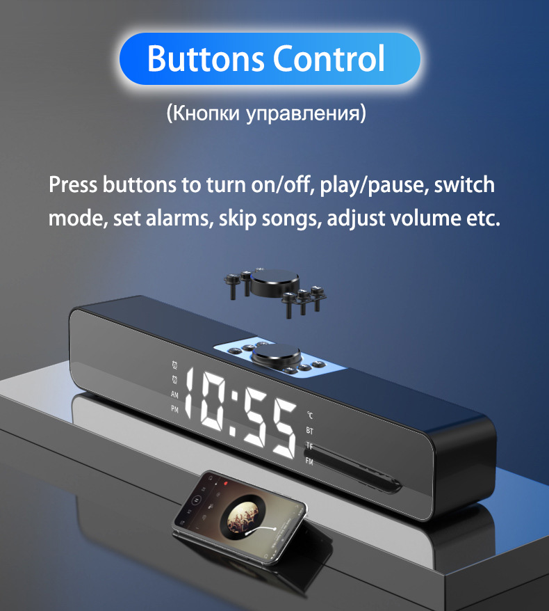 Bakeey-G2-Alarm-Clock-bluetooth-Speaker-With-LED-Digital-Display-Wired-Wireless-Home-Theater-Surroun-1830211-3