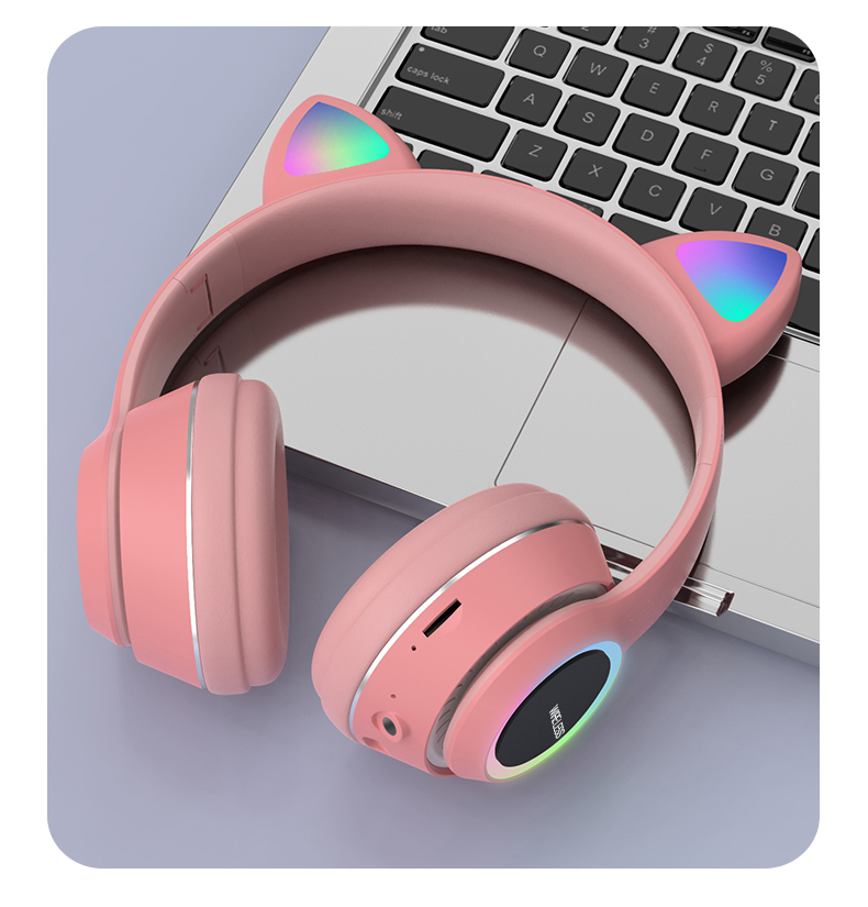 Bakeey-L450-Cute-Cat-Ear-bluetooth--Headset-Foldable-HiFi-Music-Headphone-Supports-TF-Card-FM-with-M-1874364-15