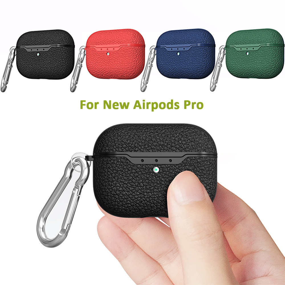 Bakeey-Litchi-Pattern-TPU-Shockproof-Dust-Proof-Earphone-Storage-Case-for-Apple-Airpods-3-Airpods-Pr-1622503-1