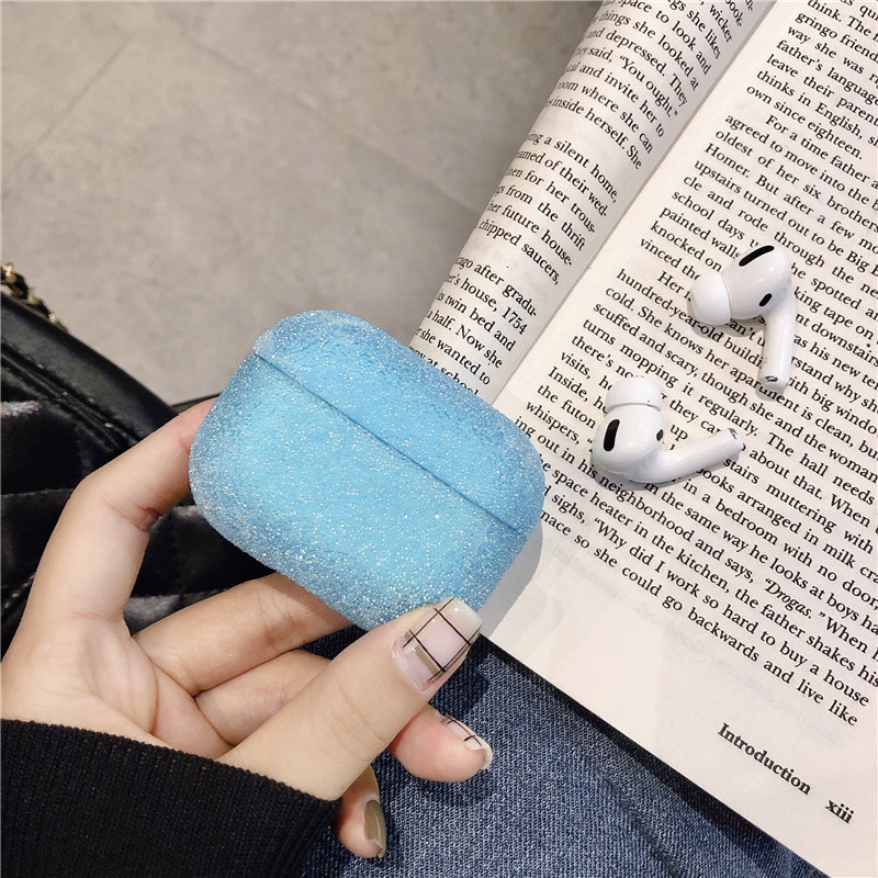 Bakeey-Luxury-3D-Cute-Matte-Particles-Glitter-Bling-Sequins-Diamond-Shockproof-Anti-drop-Earphone-St-1609229-4