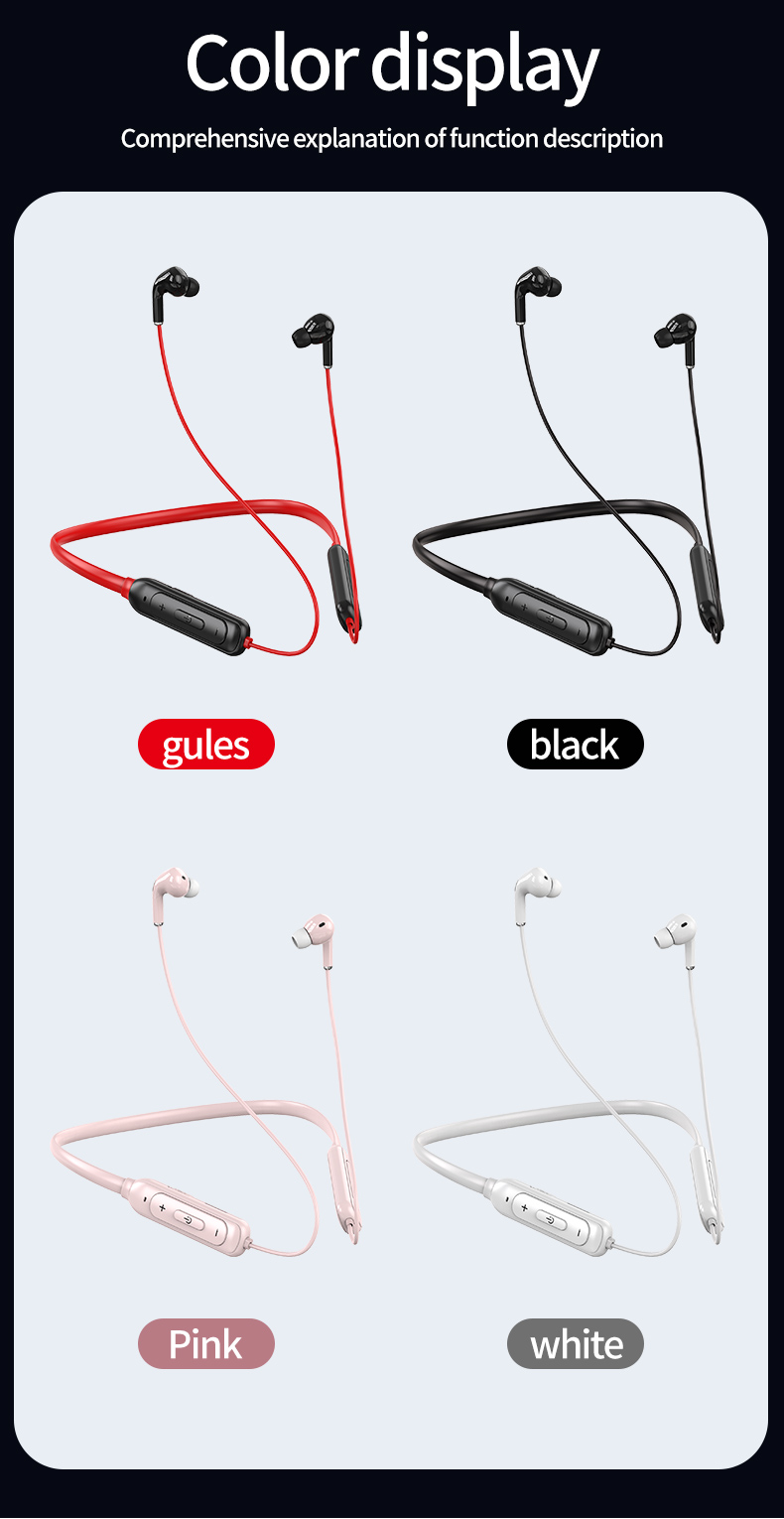 Bakeey-M60-bluetooth-51-Earphone-HIFI-Stereo-Bass-Noise-Reduction-Headphones-TF-Card-Sweatproof-Neck-1800541-14