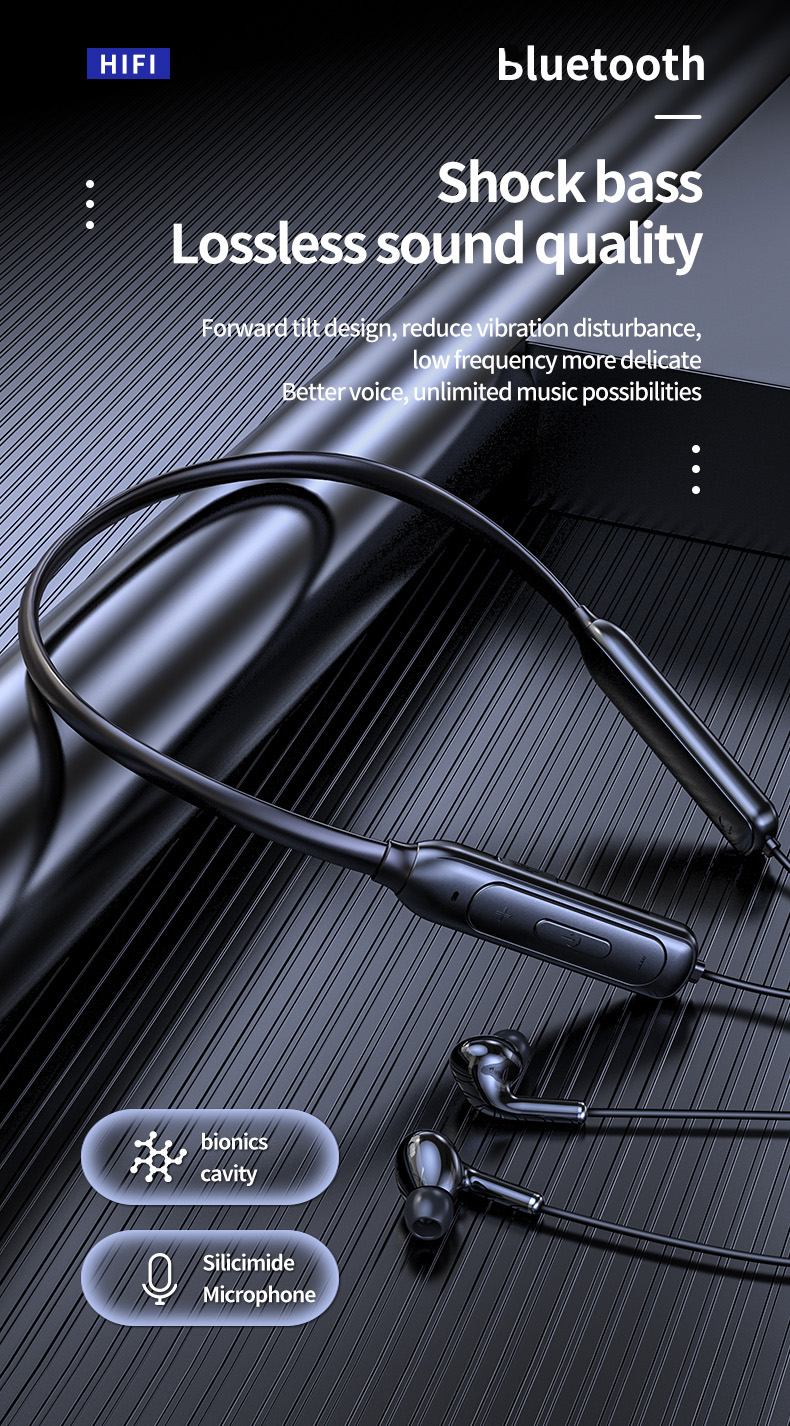 Bakeey-M60-bluetooth-51-Earphone-HIFI-Stereo-Bass-Noise-Reduction-Headphones-TF-Card-Sweatproof-Neck-1800541-5