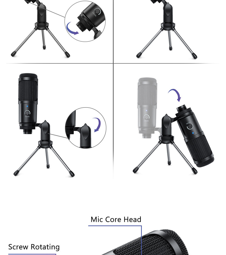 Bakeey-Metal-USB-Condenser-Recording-Microphone-Gaming-For-Laptop-Windows-Cardioid-Studio-Recording--1800913-4