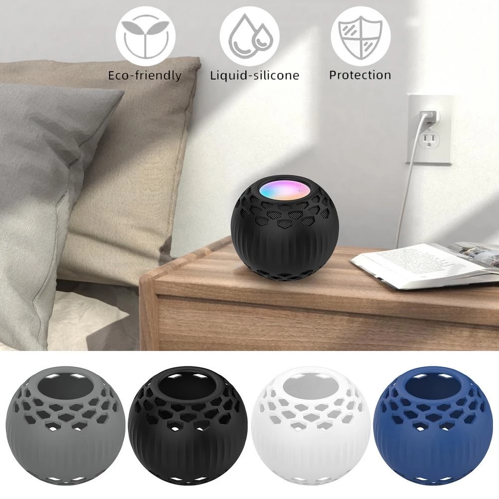 Bakeey-Mini-Silicone-Case-Protective-Skin-Cover-for-HomePod-Mini-Non-slip-Speaker-Mountaineering-Sil-1902343-1