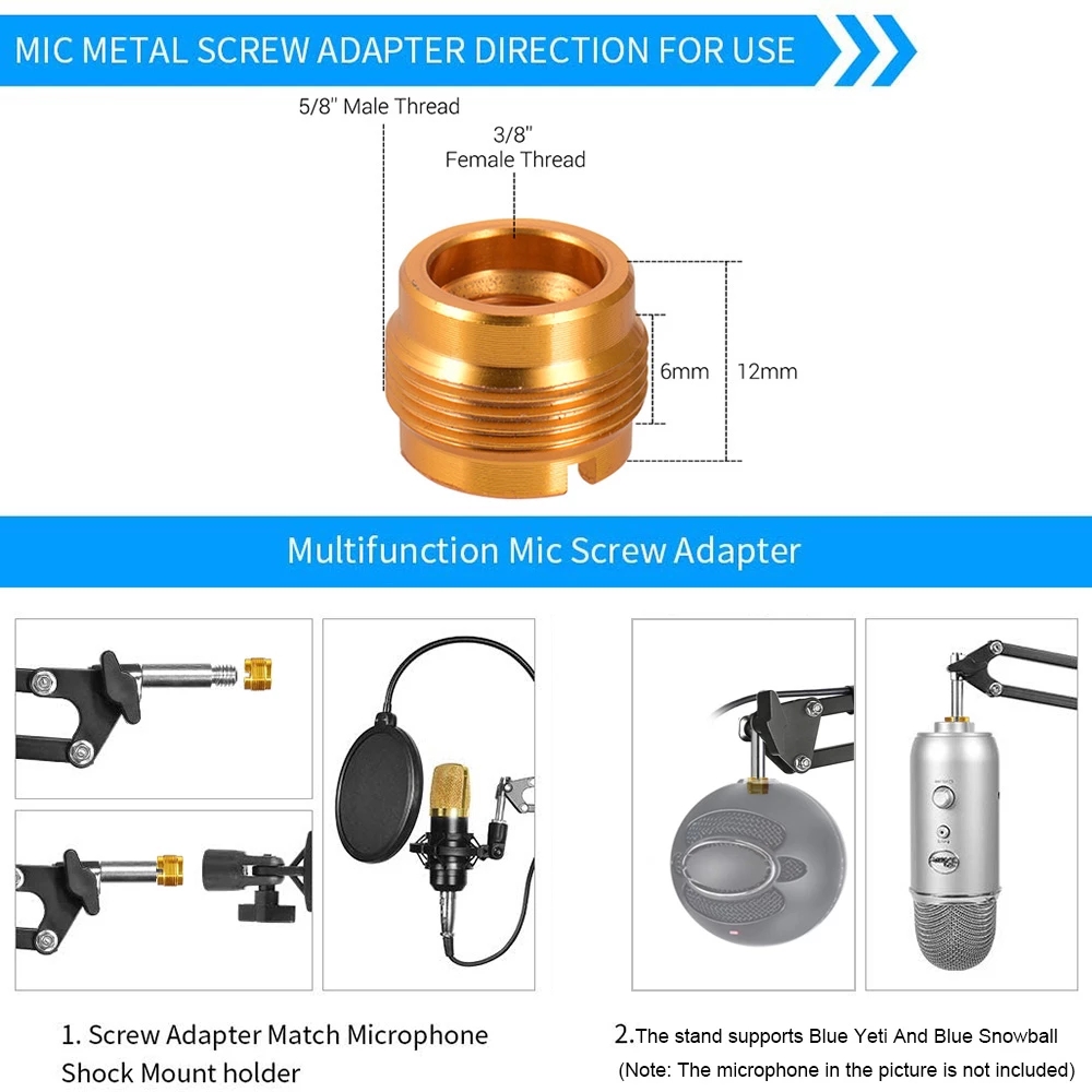Bakeey-NB-35-Microphone-Suspension-Arm-Stand-Clip-Holder-Adjustable-Metal-Boom-Scissor-Arm-Stand-1801100-8