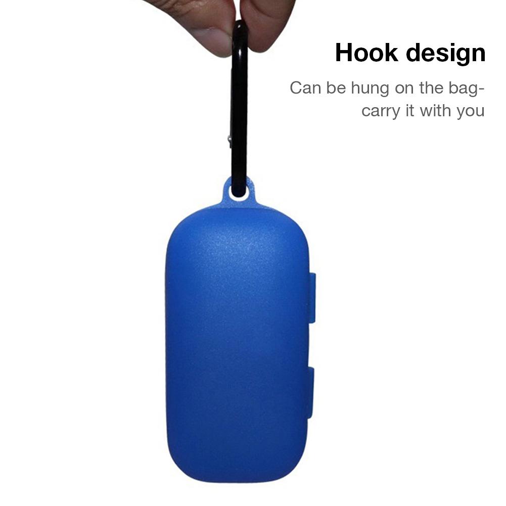 Bakeey-Portable-Shockproof-Dirtyproof-Silicone-Wireless-bluetooth-Earphone-Storage-Case-with-Keychai-1615772-1