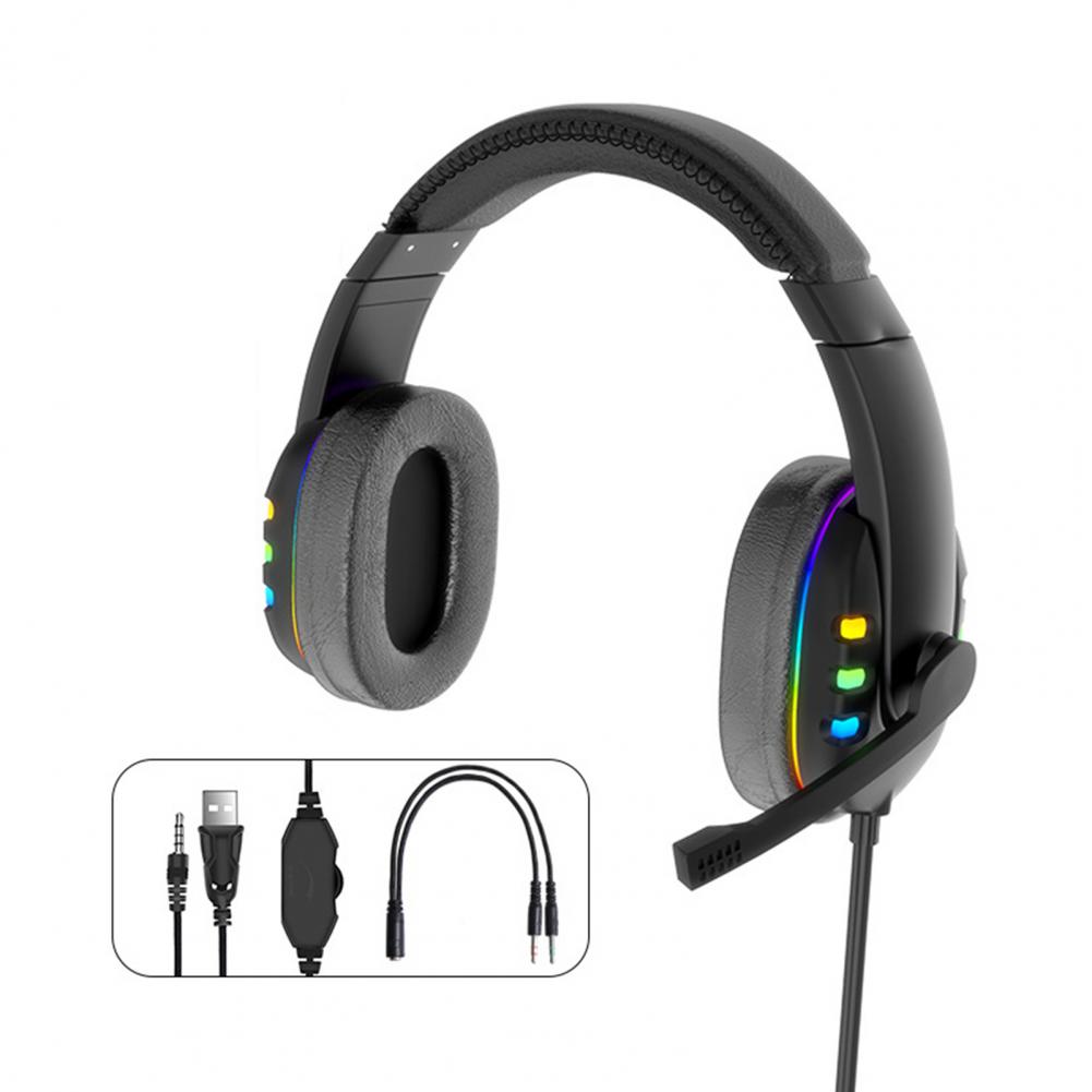 Bakeey-RGB-Gaming-Headset-Stereo-Sound-Headphone-Colorful-Lighting-Effect-Large-Unit--with-Mic-for-C-1889799-9