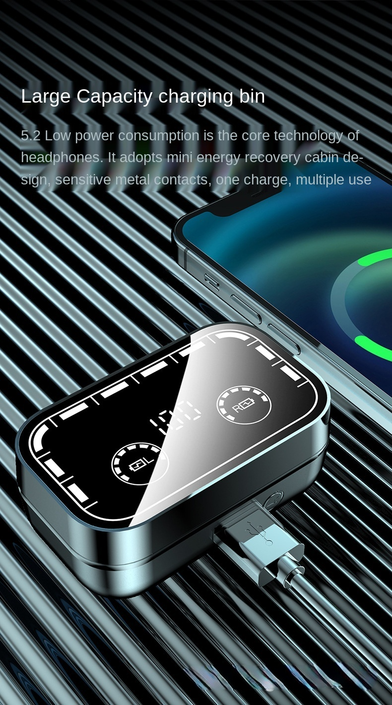 Bakeey-T16-TWS-bluetooth-52-Headset-LED-Mirror-Digital-Display-Earphones-Noise-Reduction-Headphone-w-1920588-11