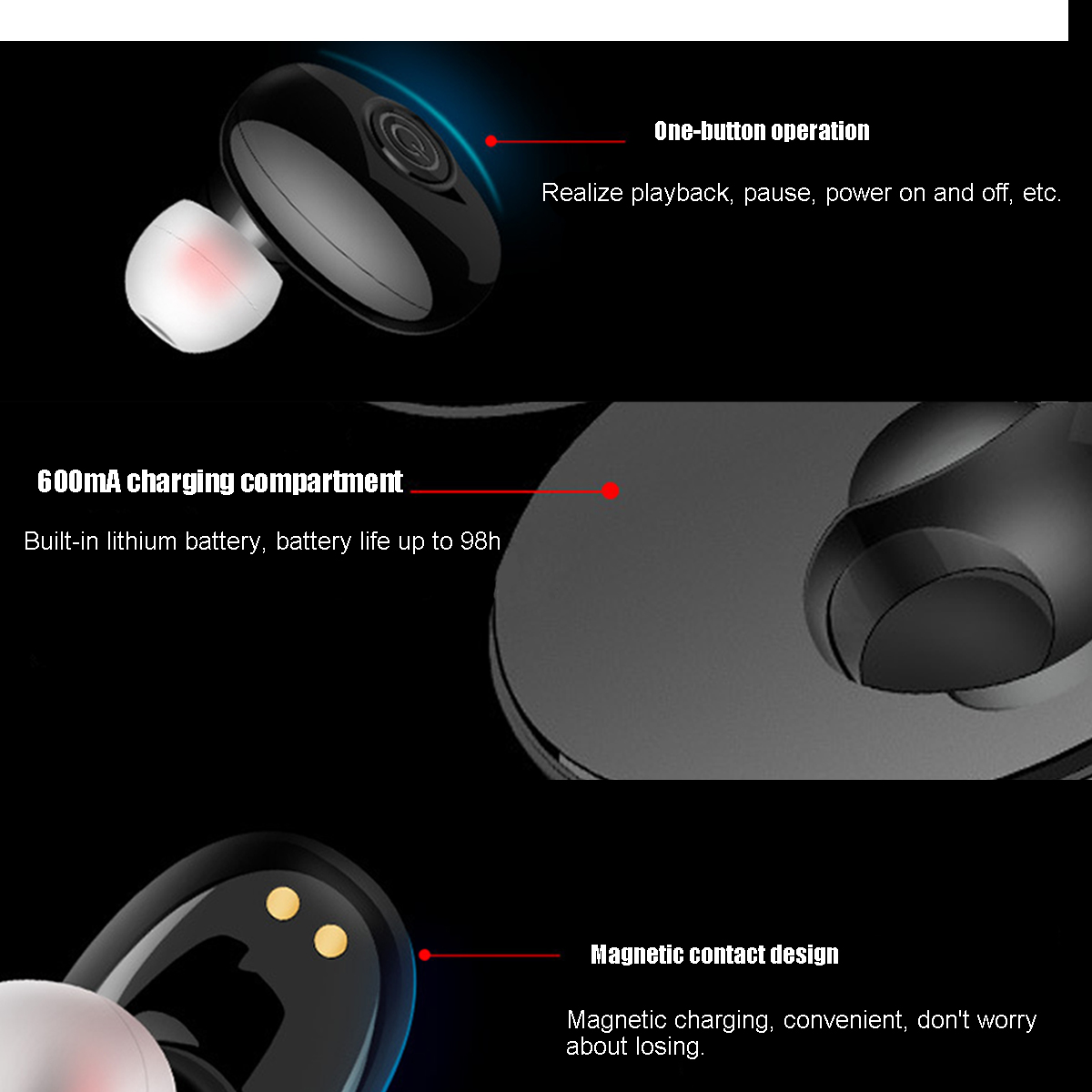 Bakeey-TW-10-Single-bluetooth-V50-TWS-Headset-Wireless-In-ear-Earbuds-Stereo-Bass-Earphone-With-Mic-1465680-4