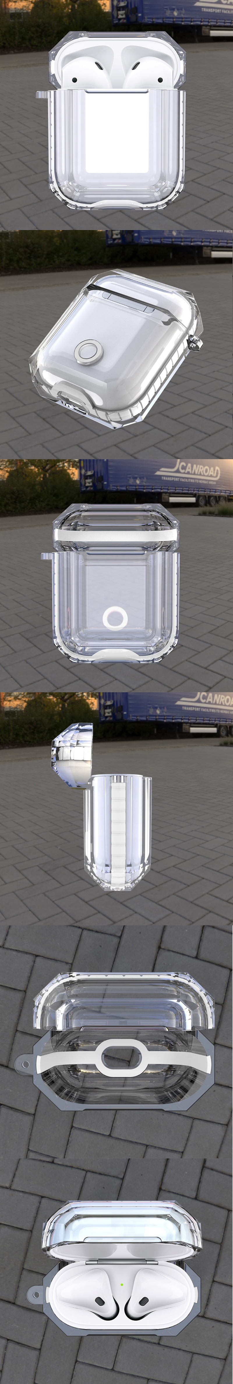 Bakeey-Transparent-Soft-TPU-Shockproof-Non-slip-Earphone-Storage-Case-for-Apple-Airpods-1--Apple-Air-1606188-7