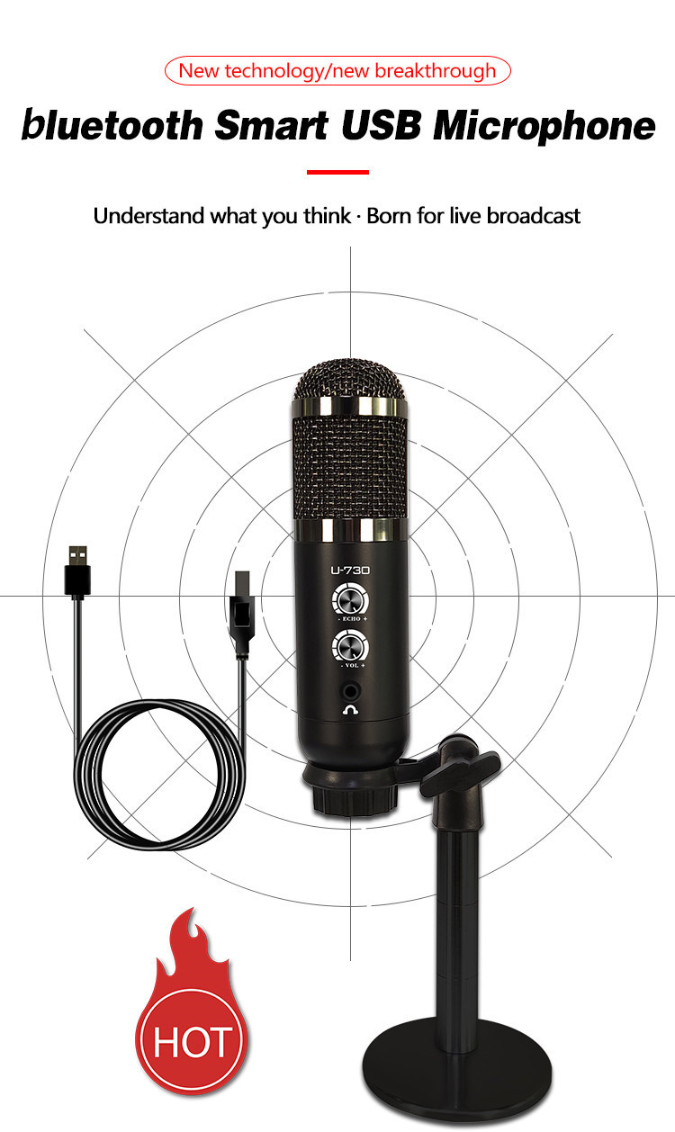 Bakeey-U730-Professional-USB-Microphone-With-bluetooth-Function-Audio-Condenser-for-Live-Streaming-C-1833586-1