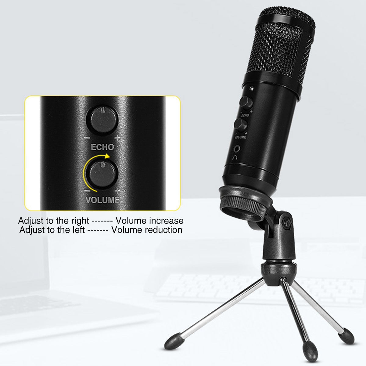 Bakeey-V9-USB-Condenser-Professional-Microphone-with-Stand-for-Computer-Recording-PC-Live-1852144-3