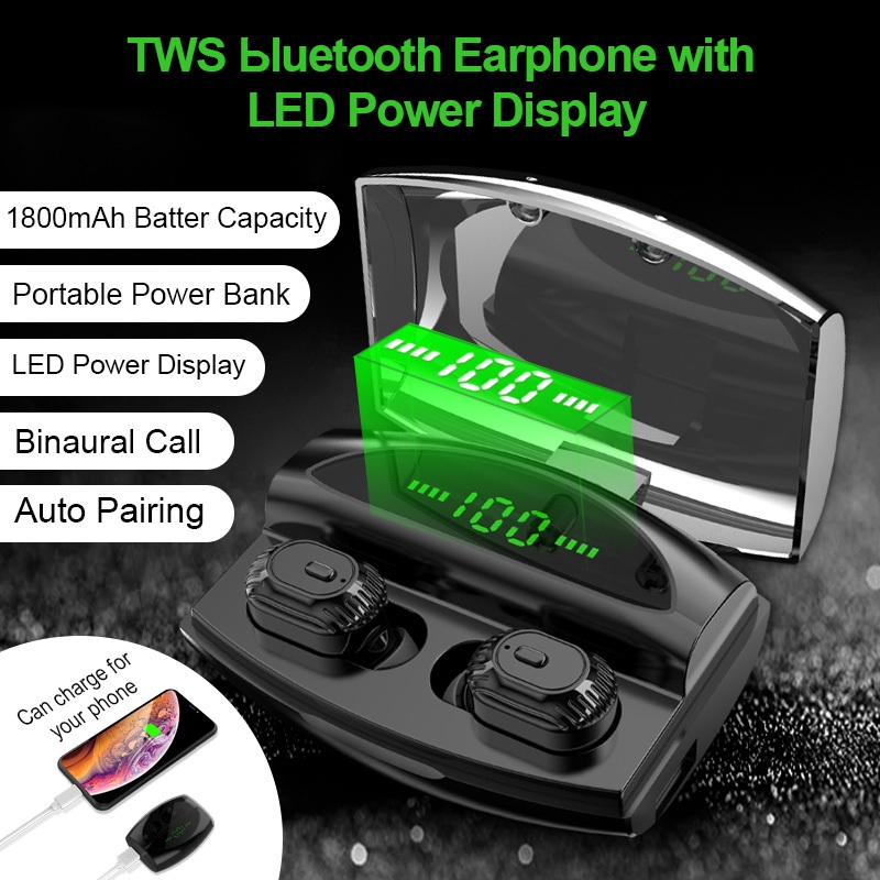 Bakeey-XG20-TWS-bluetooth-50-Earphone-8D-Stereo-HiFi-Graphene-Dynamic-1800mAh-Power-Bank-Dual-Noise--1583383-2