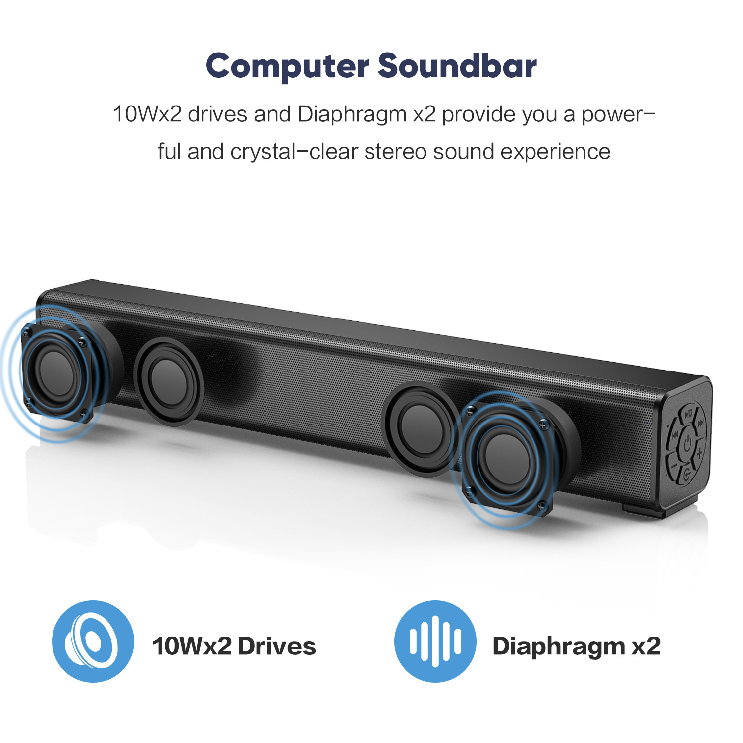 Bakeey-Y10-bluetooth-Soundbar-HIFI-Stereo-Subwoofer-52MM-Driver-20W-Speaker-2000mAh-TF-Card-AUX-In-R-1796643-1