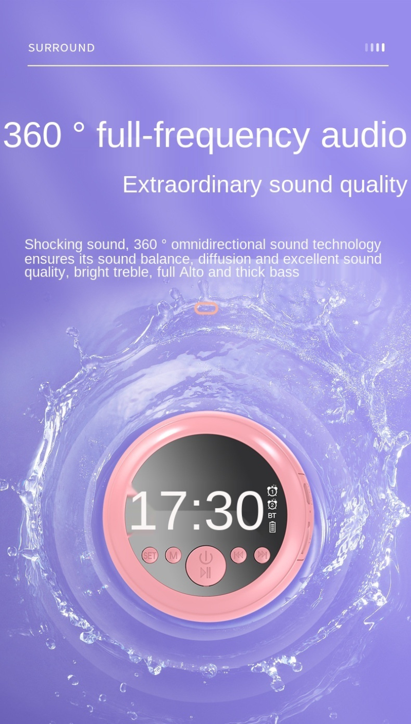 Bakeey-Z2-bluetooth-50-Speaker-Mirror-Dual-Alarm-Clock-HIFI-Stereo-Mini-Round-Shape-Subwoofer-Suppor-1903196-6