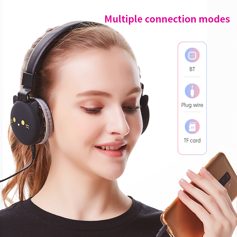 Bakeey-bluetooth-V50-Headphones-HD-Stereo-TF-Card-Wireless-Foldable-Headset-Cartoon-Animal-Rabbit-Ca-1808678-3