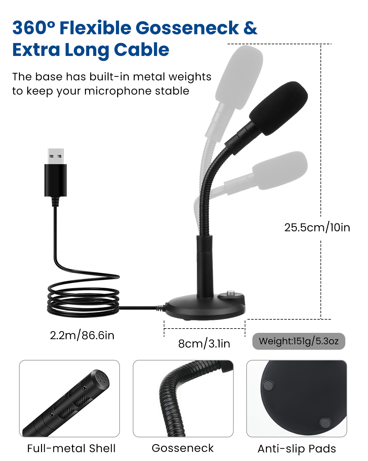 ELEGIANT-RGM-03-USB-PC-Microphone-Recording-Computer-Mic-with-Mute-Button-for-Mac-Laptop-PC-for-Net--1701370-4