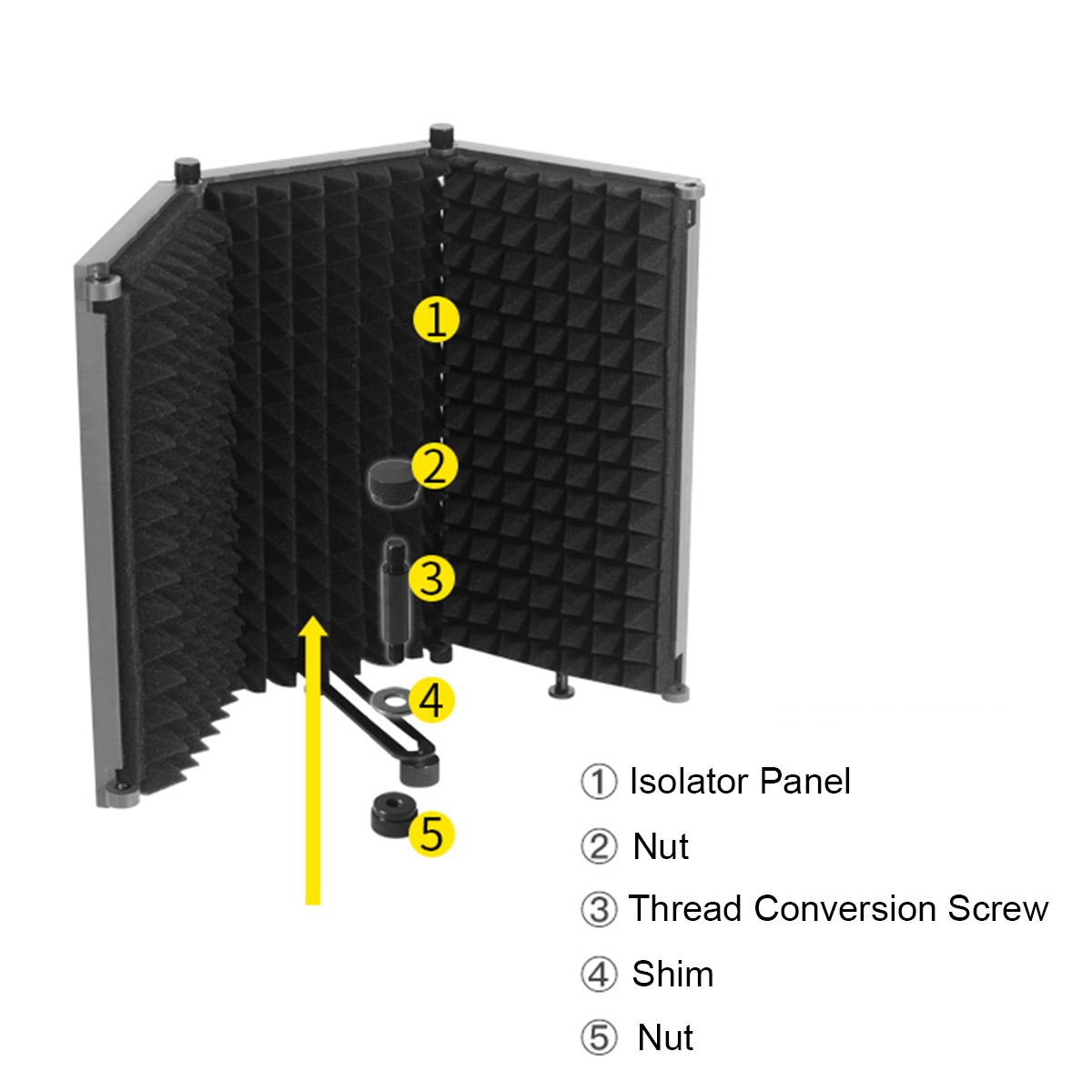 Foldable-Microphone-Acoustic-Isolation-Shield-Acoustic-Foams-Studio-Panel-for-Recording-Live-Broadca-1670638-9