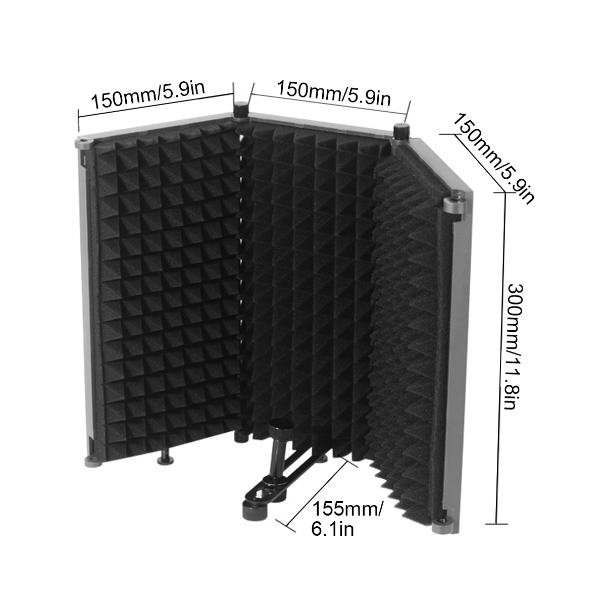 Foldable-Microphone-Acoustic-Isolation-Shield-Acoustic-Foams-Studio-Panel-for-Recording-Live-Broadca-1670638-10