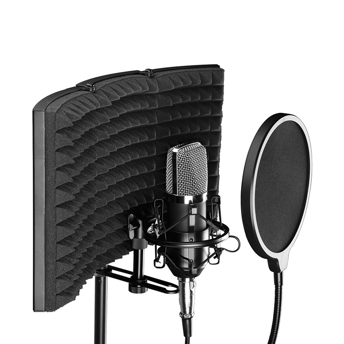 Foldable-Microphone-Acoustic-Isolation-Shield-Studio-Foams-Panel-for-Recording-Live-Broadcast-Microp-1518192-1