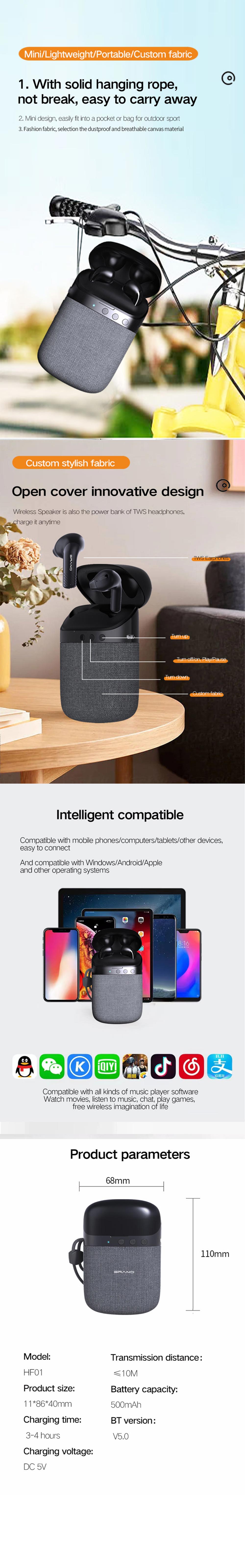 HF01-2-in-1-bluetooth-50-Speaker-with-TWS-Earphone-HiFi-Stereo-ENC-Noise-Cancelling-500mAh-Battery-T-1975194-2