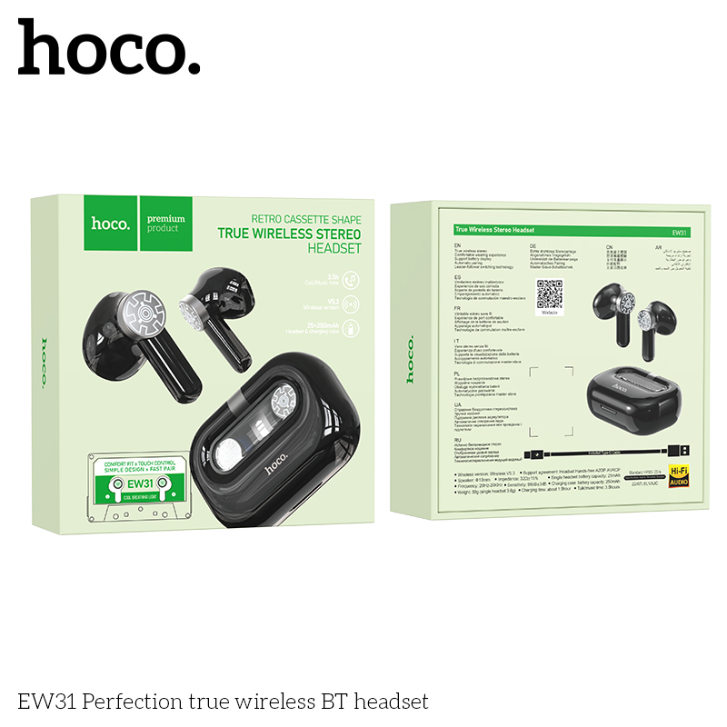 HOCO-EW31-TWS-Earphone-bluetooth-V53-Low-Latency-Dynamic-Driver-Stereo-250mAh-Battery-HD-Call-Sports-1975727-3