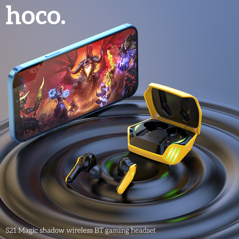 HOCO-S21-TWS-bluetooth-V50-Gaming-Earphone-45MS-Low-Latency-Stereo-320mAh-Battery-Headset-1972703-5