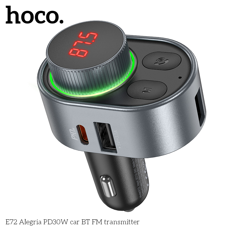 Hoco-E72-PD-30W-Wireless-FM-Transmitter-bluetooth-Connection-Fast-Charging-Adapter-TF-Card-USB-Flash-1974516-3