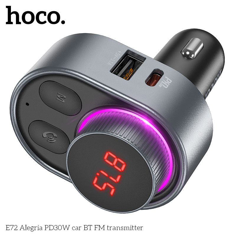 Hoco-E72-PD-30W-Wireless-FM-Transmitter-bluetooth-Connection-Fast-Charging-Adapter-TF-Card-USB-Flash-1974516-4