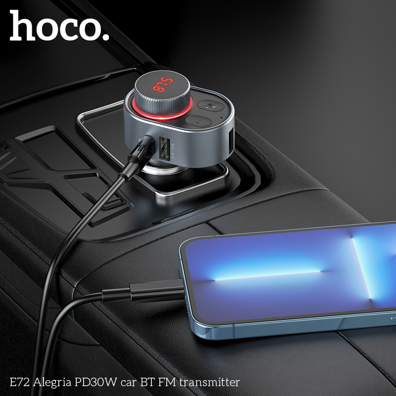 Hoco-E72-PD-30W-Wireless-FM-Transmitter-bluetooth-Connection-Fast-Charging-Adapter-TF-Card-USB-Flash-1974516-8