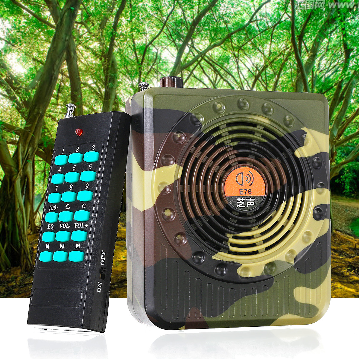 Hunting-Speaker-Bird-Caller-Sound-FM-Radio-MP3-Player-Remote-Control-1553627-2
