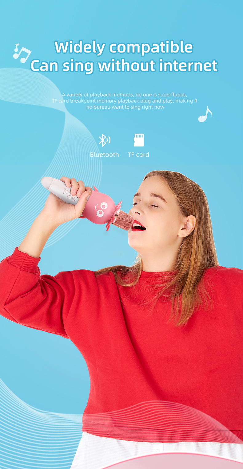 Lebo-K5-Childrens-Wireless-Bluetooth-Condenser-Microphone-Karaoke-Stereo-Mic-Carrot-Design-for-Smart-1824272-2
