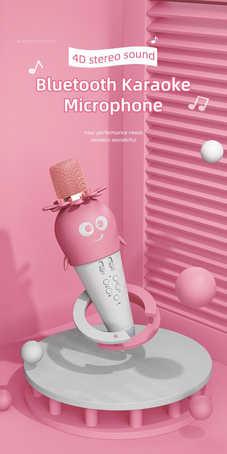 Lebo-K5-Childrens-Wireless-Bluetooth-Condenser-Microphone-Karaoke-Stereo-Mic-Carrot-Design-for-Smart-1824272-4