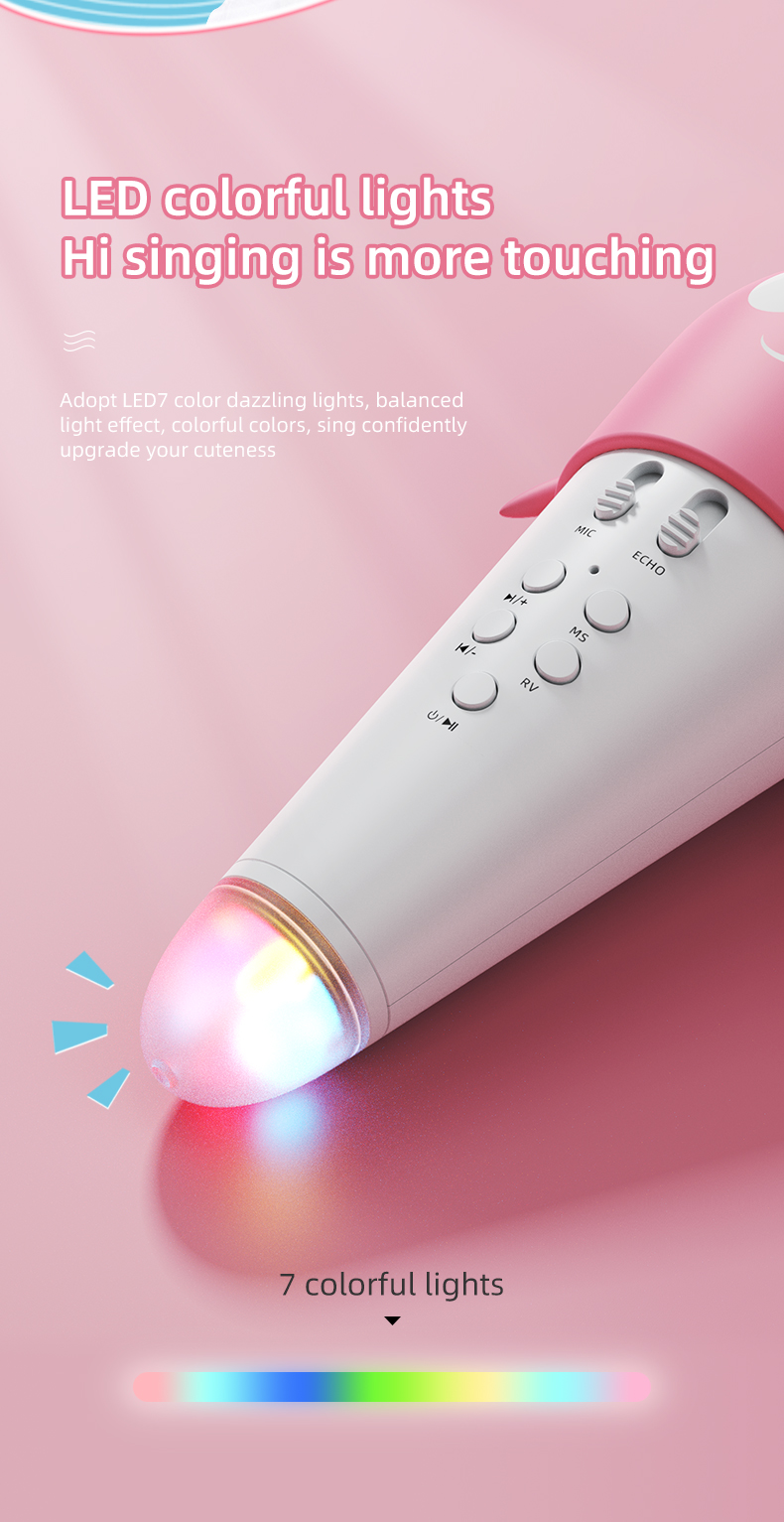 Lebo-K5-Childrens-Wireless-Bluetooth-Condenser-Microphone-Karaoke-Stereo-Mic-Carrot-Design-for-Smart-1824272-5