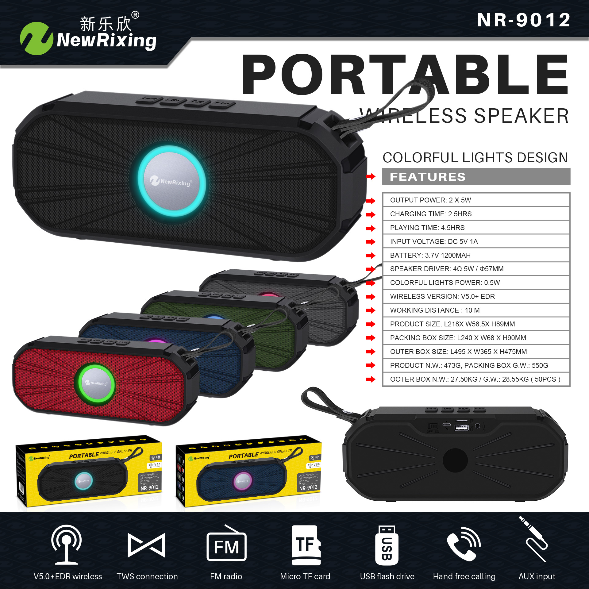 NewRixing-NR-9012-bluetooth-50-Subwoofer-Outdoor-Support-FM-Radio-TF-Card-HD-Bass-Stereo-Portable-Sp-1831367-7