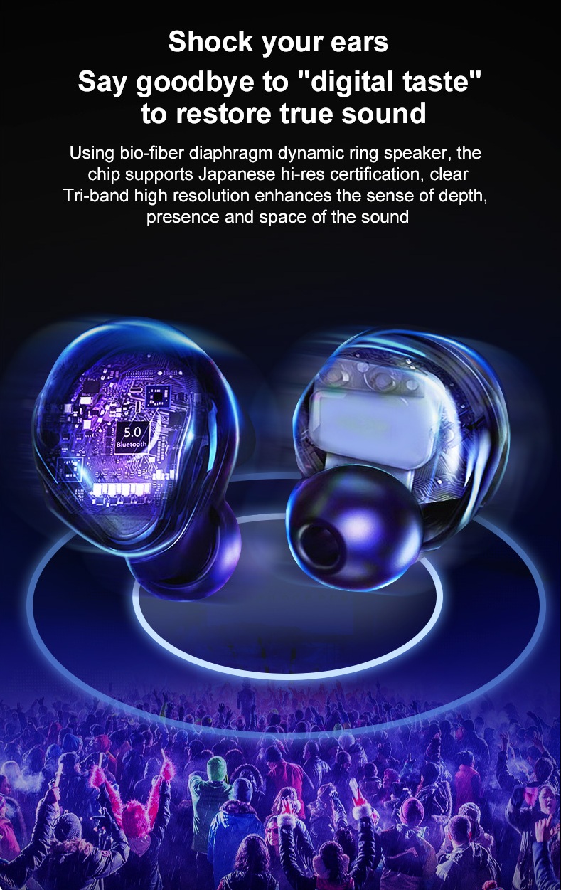 Ovevo-Q65-HiFi-TWS-bluetooth-50-Earphone-Graphene-Diaphragm-Smart-Touch-Auto-Pairing-Bilateral-Call--1457701-5