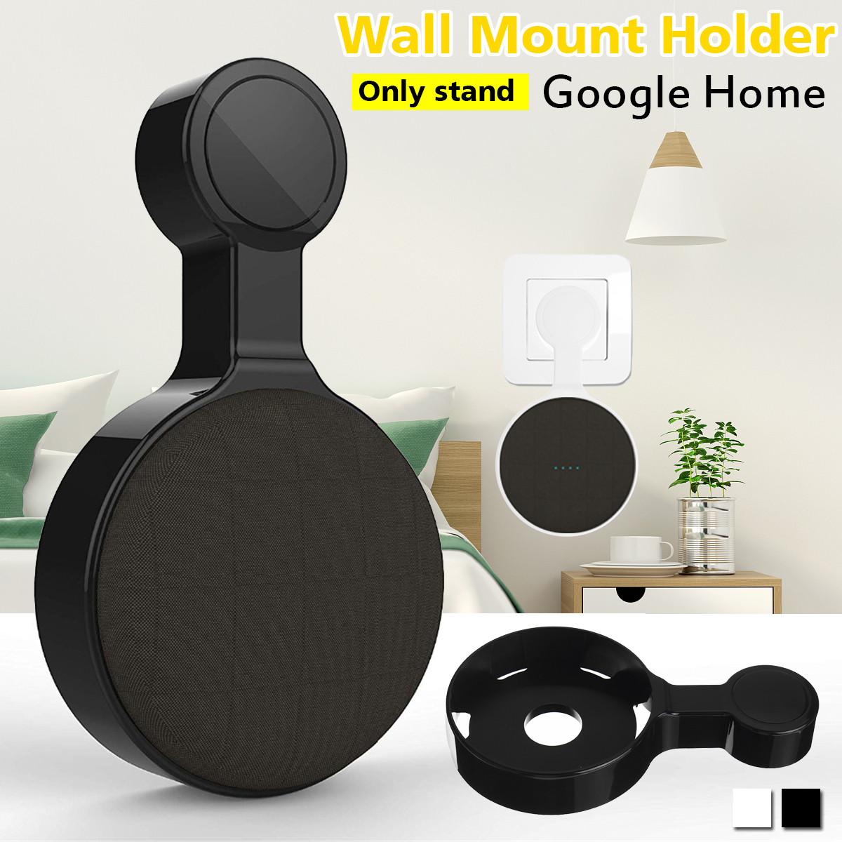 Portable-Wall-Mount-Holder-Plastic-Speaker-Stand-for-Google-Home-Speaker-1675631-1