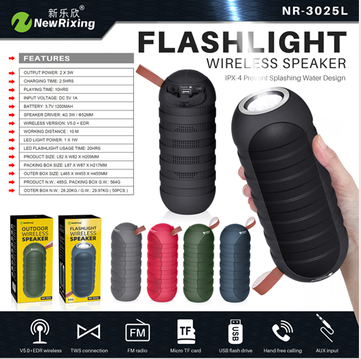 Rixing-NR3025L-Outdoor-Portable-Wireless-bluetooth-50-Flashlight-Speaker-Stereo-HiFi-Speakers-Suppor-1876529-8