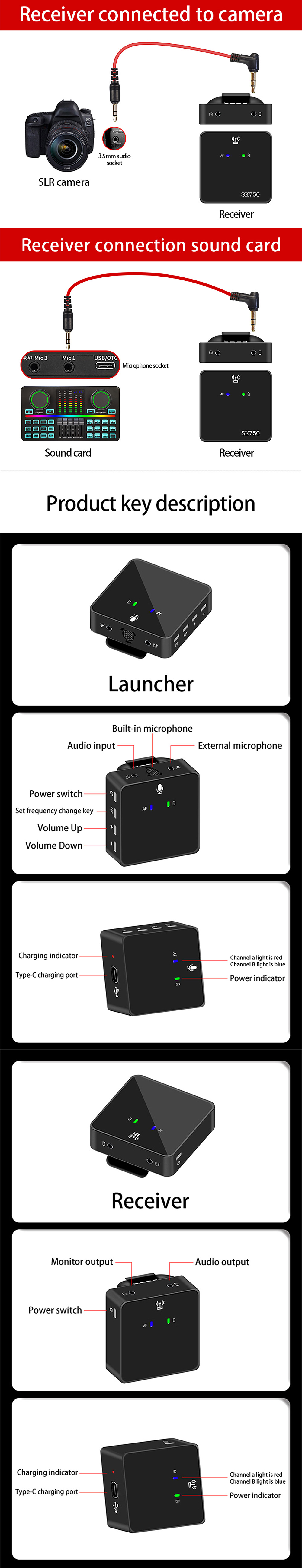 SK750-Wireless-Lavalier-Microphone-Mini-Portable-RF-Transmitter-Receiver-Mic-ENC-Noise-Cancellation--1973694-4