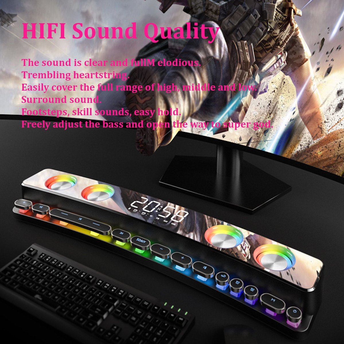 SOAIY-SH39-bluetooth-50-Wireless-Gaming-Speaker-Soundbar-Colorful-Light-HIFI-Sound-Quality-Desktop-A-1942565-3